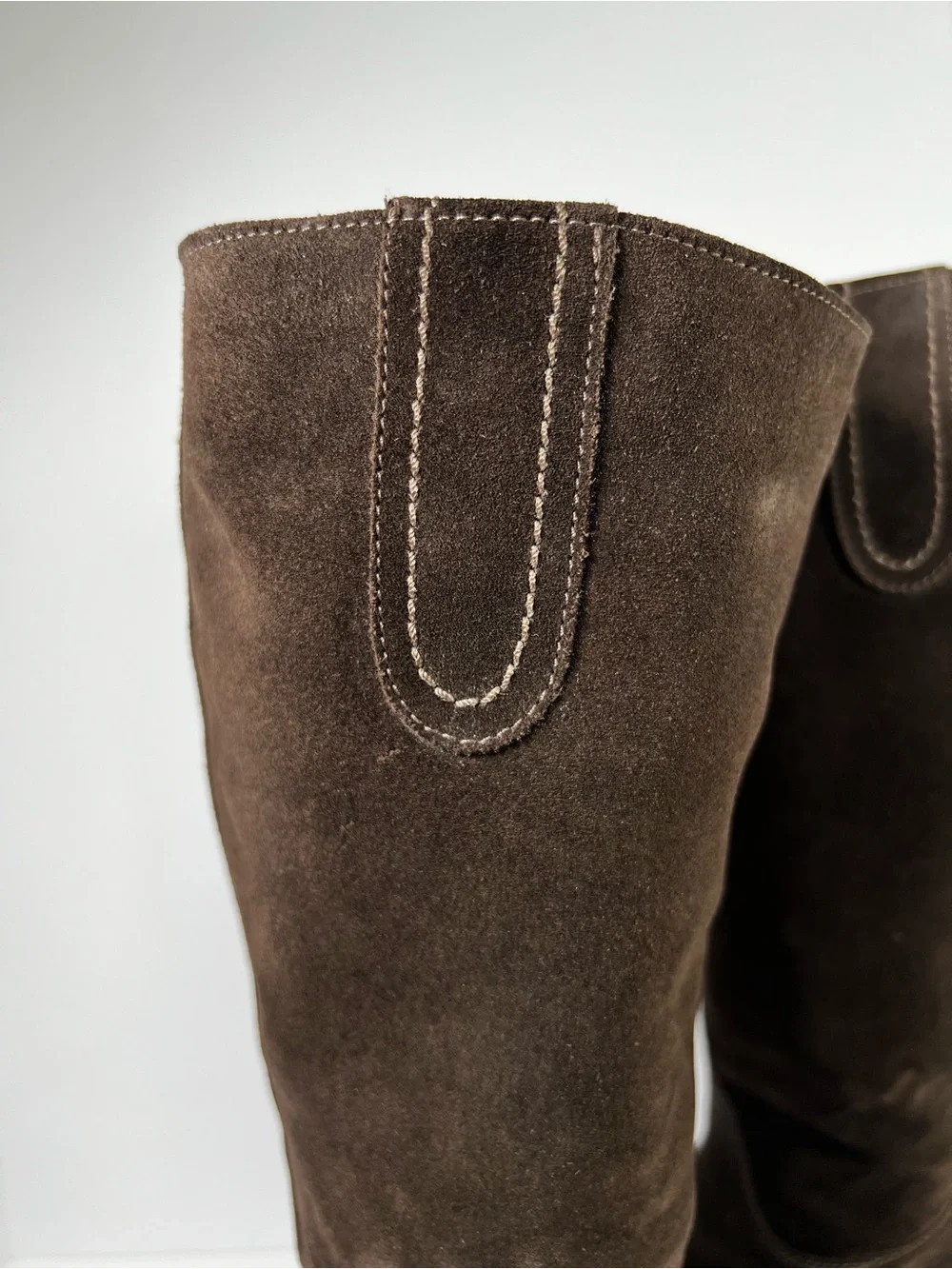 La Canadienne Polly Boots Women's 7.5 Brown Suede Knee High Waterproof Block